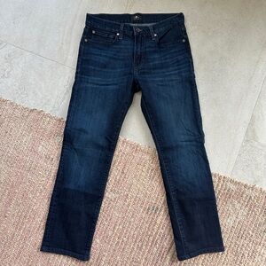 7 For All Mankind Woman’s Deep Indigo Slim Jeans 29